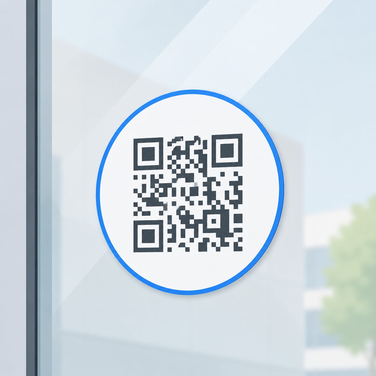 Sticker vitrine avec QR Code avis Google personnalisé OpenAvis