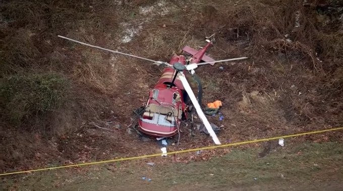 Choque de helicópteros deja un muerto en Nueva Jersey