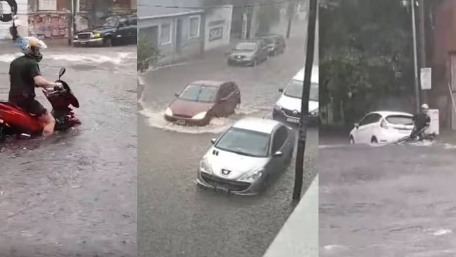 Tormenta con granizo provoca inundaciones en Buenos Aires y deja severos daños