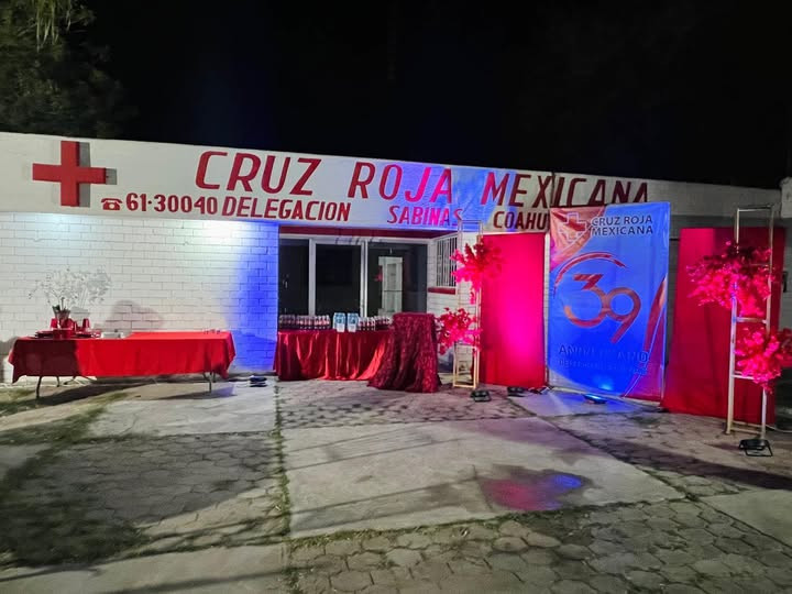 Cruz Roja Sabinas celebra 39 años de servicio a la región