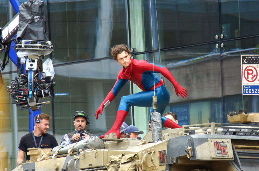 Se filtran videos del rodaje urbano de ‘Spiderman: Brand New Day’
