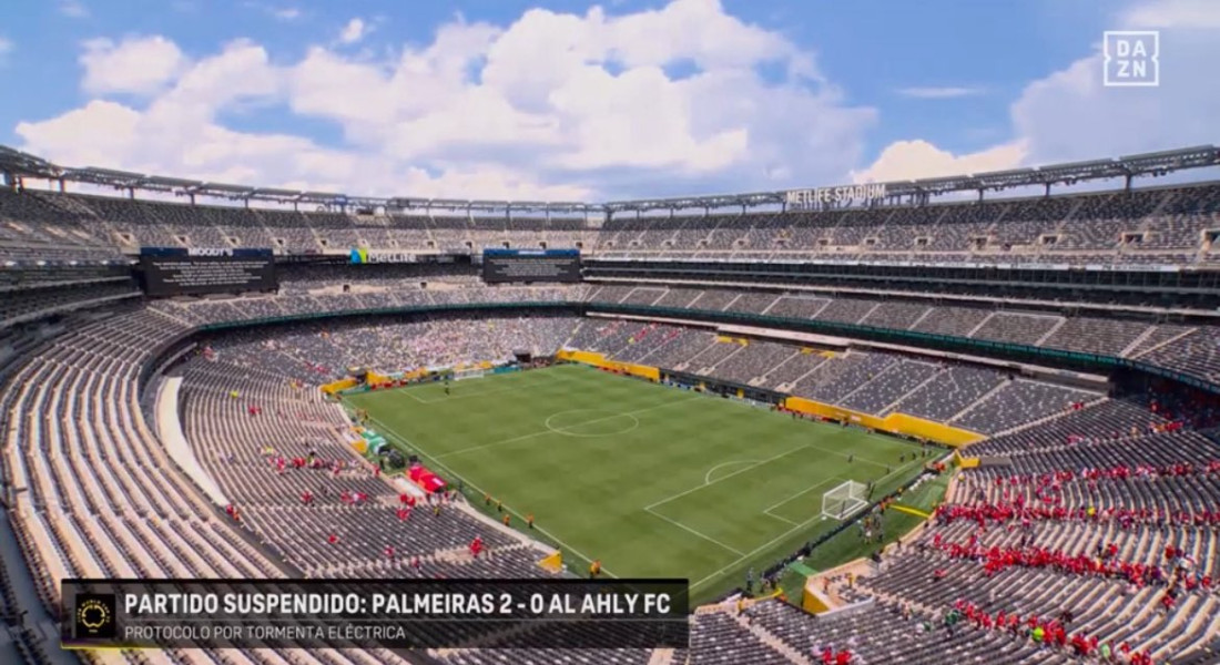 Suspenden partido entre Palmeiras y Al Ahly por amenaza de rayos, pese a cielo despejado