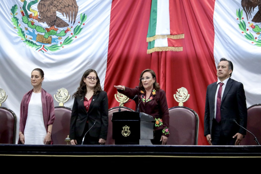 Así fue la toma de protesta de Rocío Nahle como primera gobernadora de Veracruz