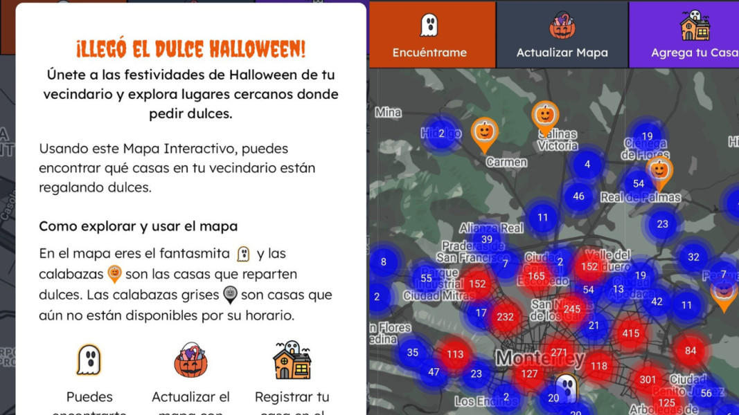 Dulce Halloween: Crean página que muestra las casas donde entregarán dulces en Monterrey
