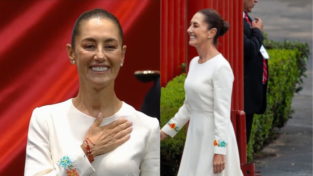 ¿De qué está hecho? Así es el vestido que Claudia Sheinbaum utilizó en su toma de protesta