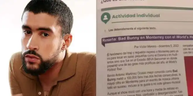 Bad Bunny aparece en los libros de la SEP, de esto trata la actividad