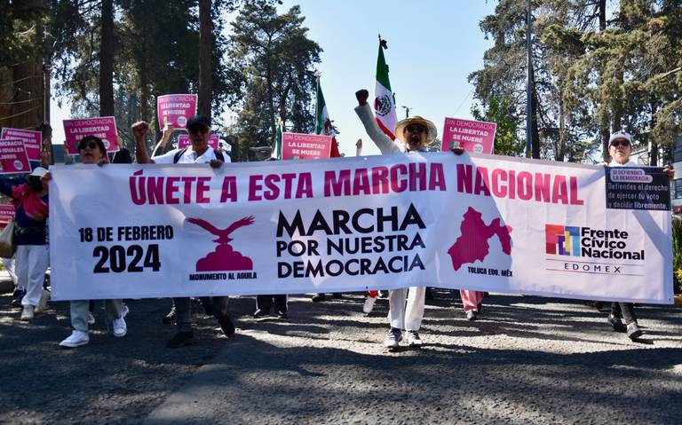 Marcha por Nuestra Democracia: ciudadanos exigen elecciones libres y democráticas en México