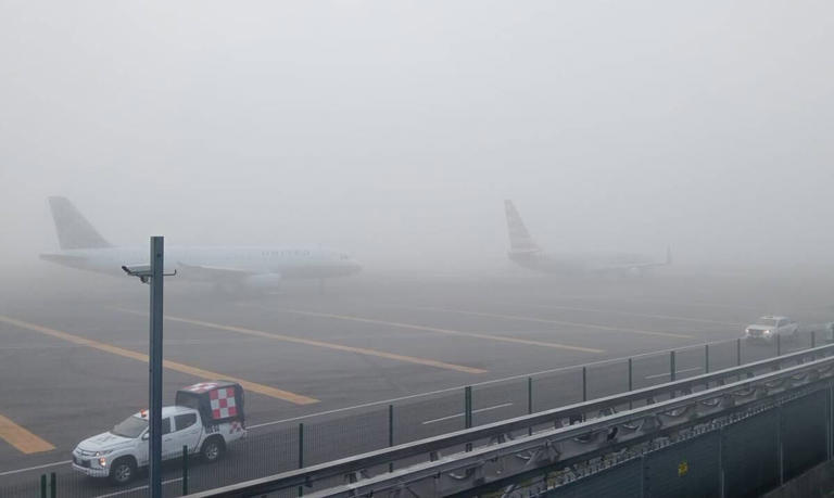 Presencia de neblina en Ciudad de México causa suspensión de vuelos del AICM