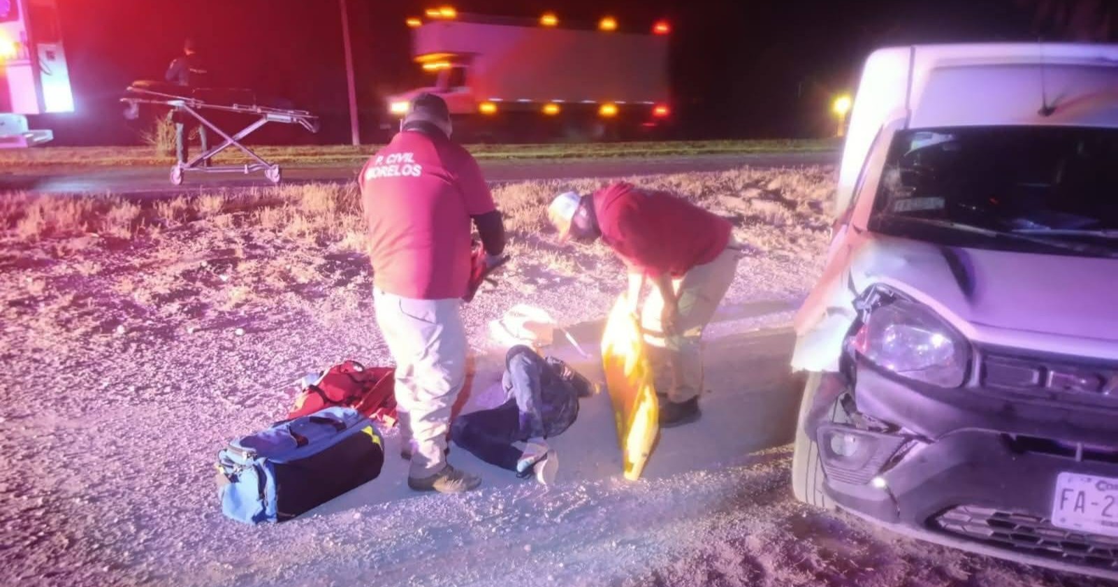 Ciclista resulta lesionada tras ser embestida por automóvil en Allende