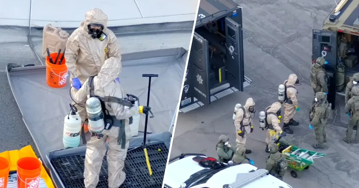 Investigan presunto laboratorio clandestino con sustancias desconocidas en Las Vegas