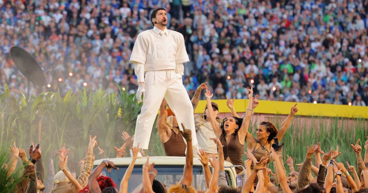 Bad Bunny registra audiencia récord en el espectáculo de medio tiempo del Super Bowl