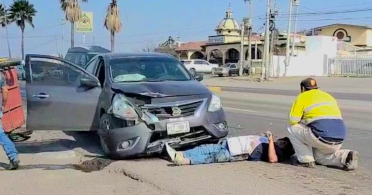 Atropellan a vendedor ambulante en la carretera federal 57