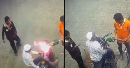 Joven es prendido en llamas tras ocasionar incendio en gasolinera