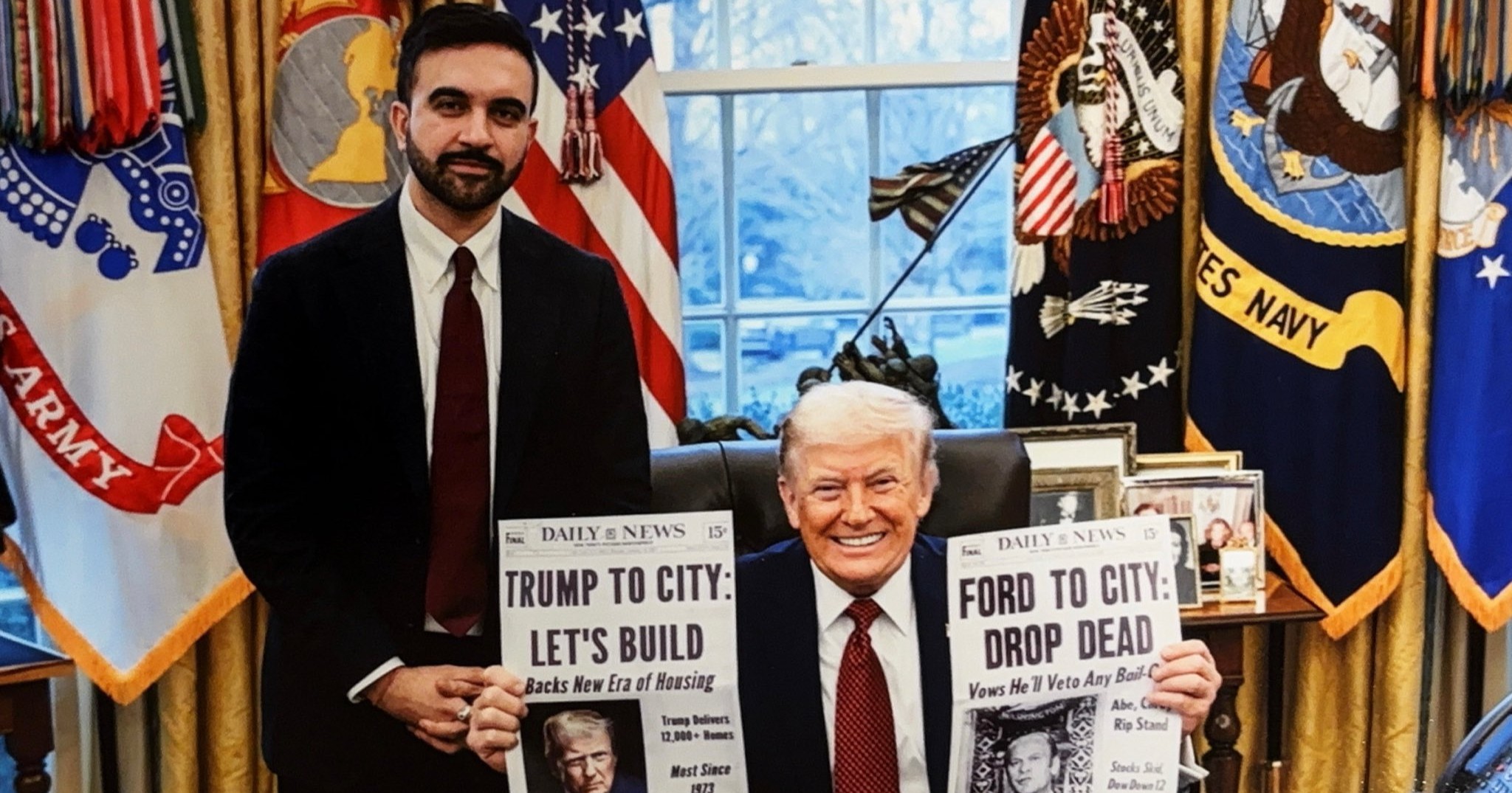 Trump recibe al alcalde de Nueva York en la Casa Blanca