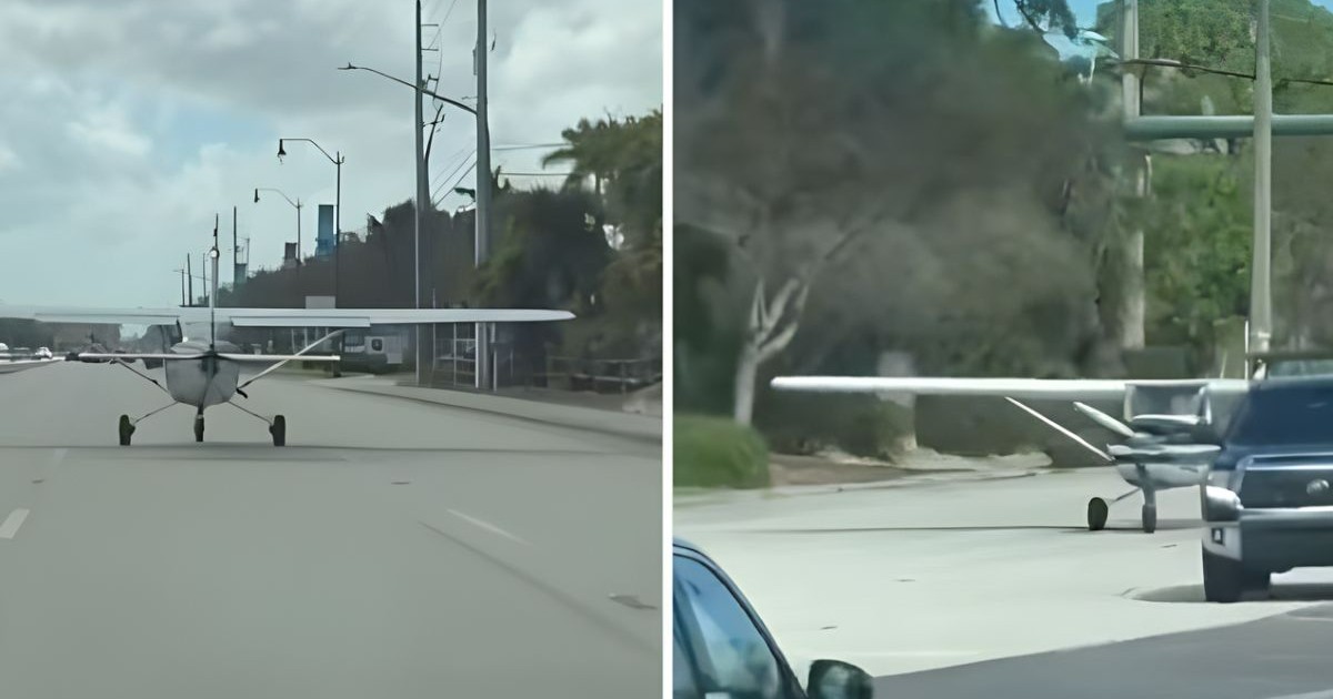 Falla de motor obliga a joven piloto a aterrizar de emergencia en carpeta asfáltica