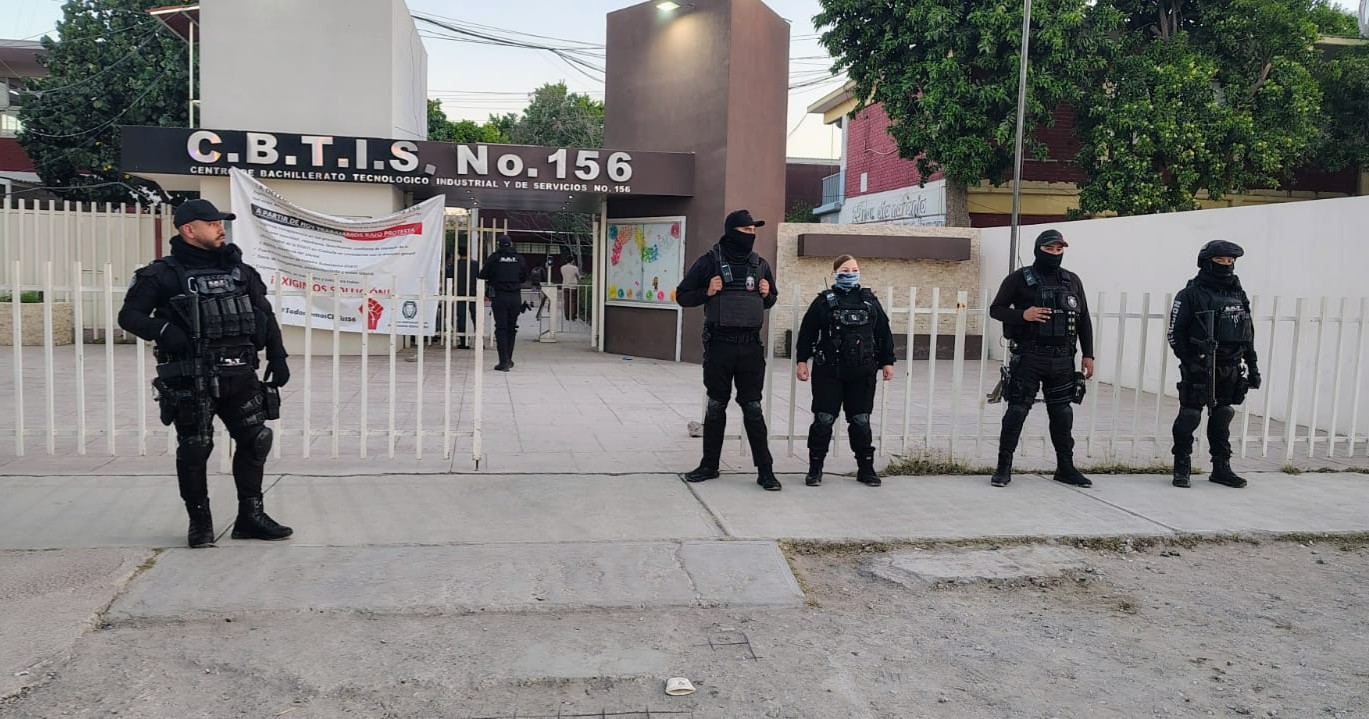 Amenaza de tiroteo moviliza a elementos de seguridad en CBTIS 156