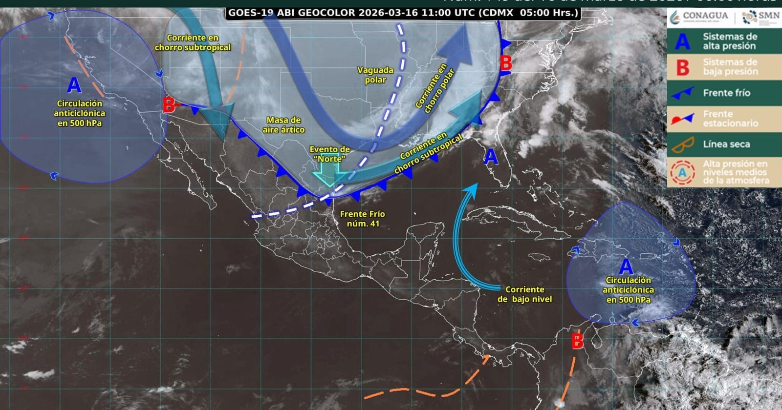 Alerta Protección Civil por fuertes vientos y descenso de temperatura en Coahuila