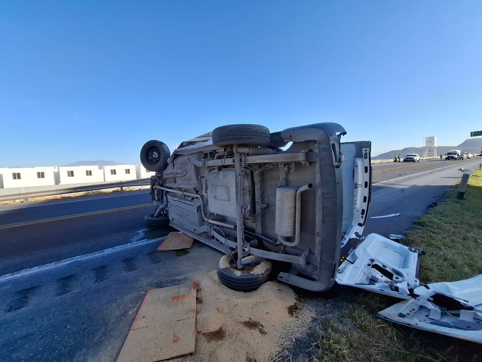 El accidente se registró a la altura de la colonia Parajes de los Pinos