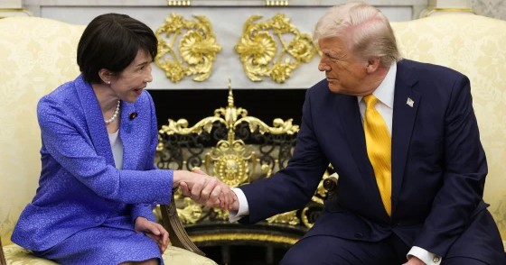 La primera ministra de Japón se reúne con Trump en Washington