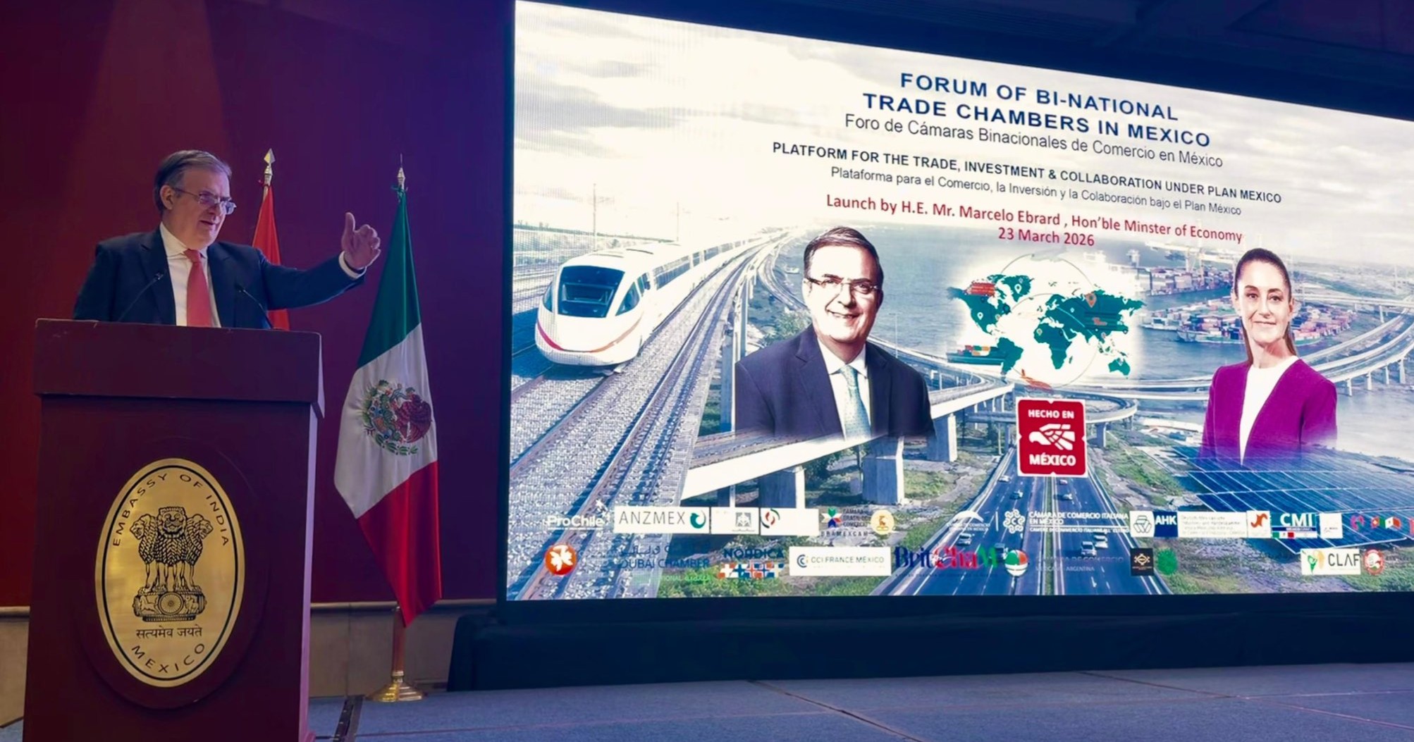 Ebrard garantiza reglas estables y ventaja para invertir en México