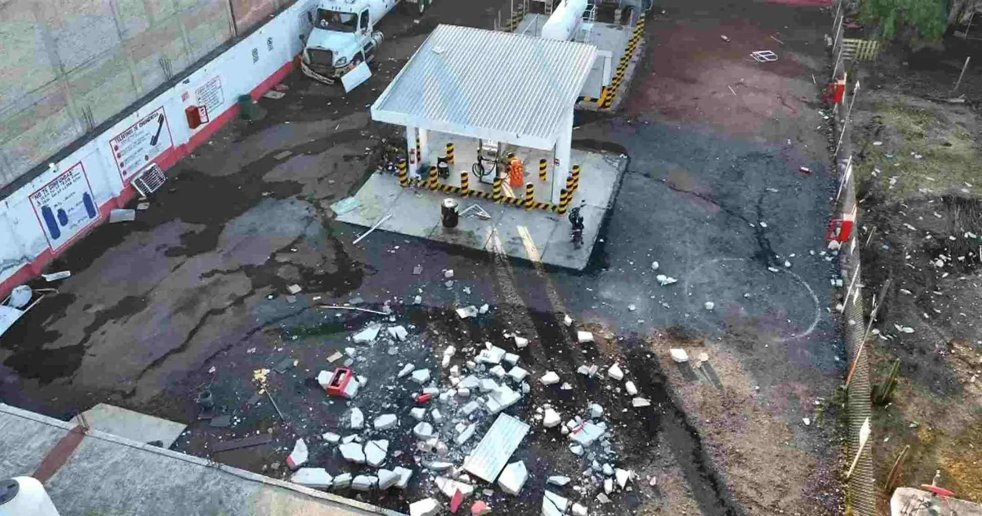 Explosión de gasera en Chalco deja una persona lesionada