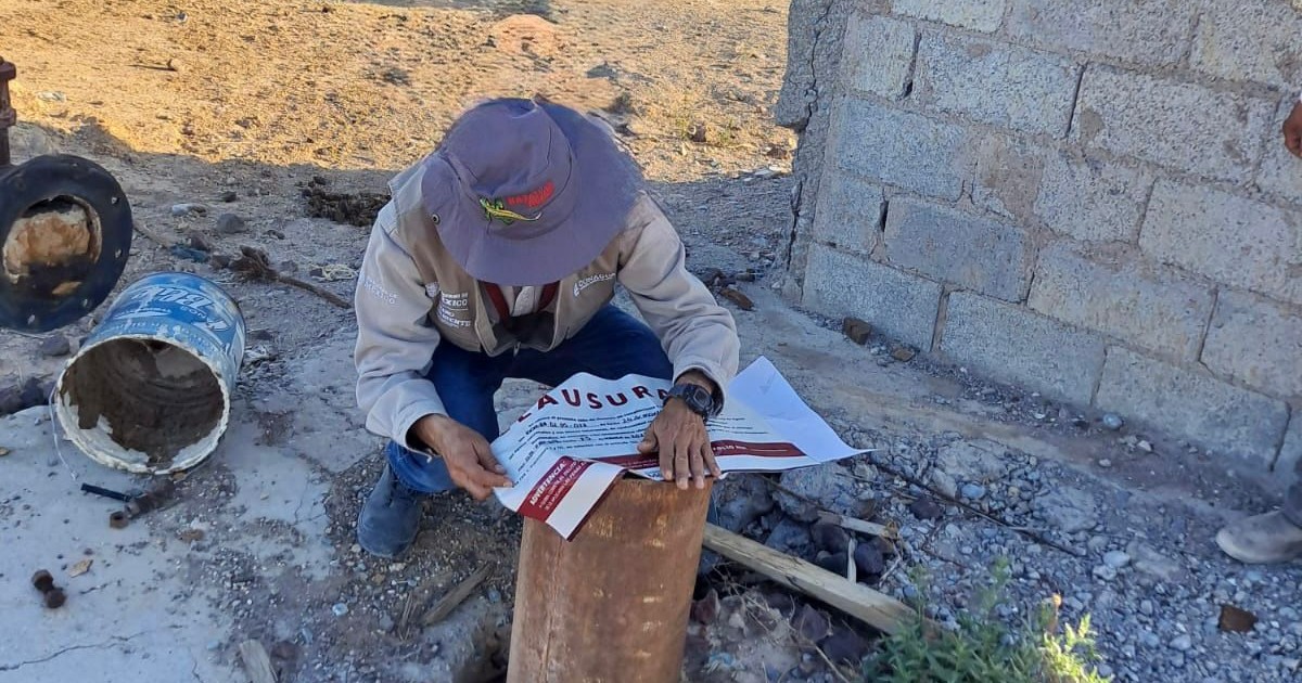 Operativo de seguridad ecológica resulta en clausura de cuatro pozos de agua clandestinos