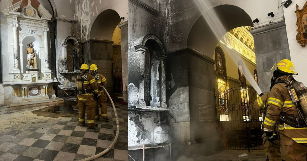Incendio en la Basílica de Santa Marta desata pánico durante Semana Santa