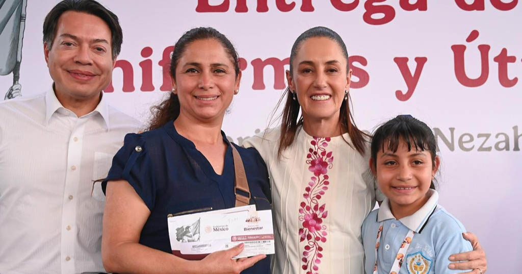 Claudia Sheinbaum arranca entrega de Beca para Uniformes y Útiles “Rita Cetina” y promete apoyo a 9 millones de niños