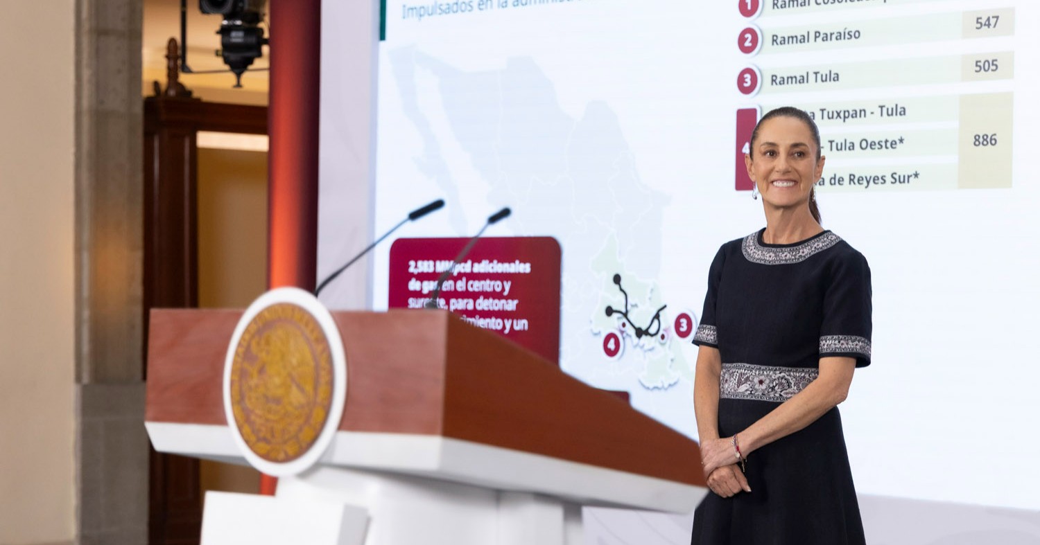 Gobierno de México anuncia plan de infraestructura para gasoductos