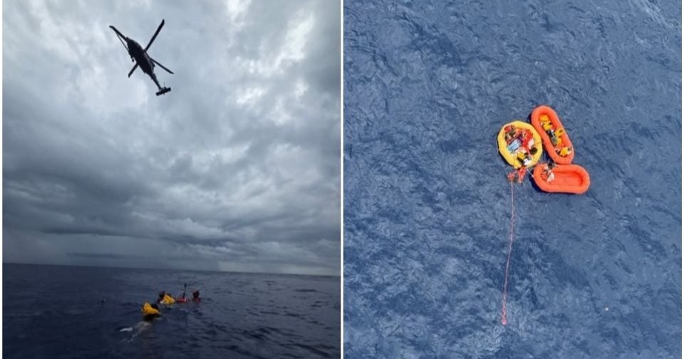 Guardia Costera rescata a pasajeros tras accidente aéreo en las costas de Florida
