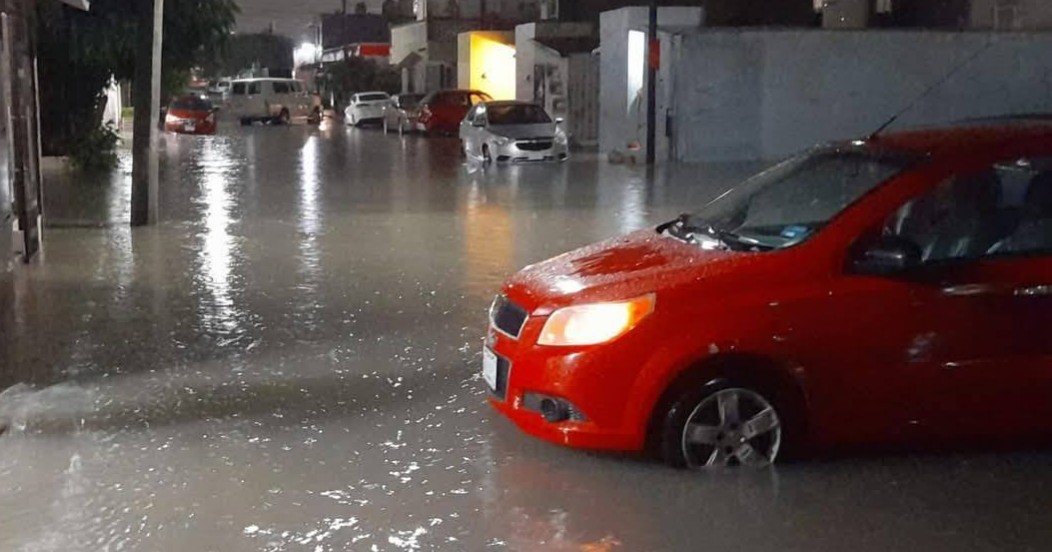 Fuertes lluvias provocan inundaciones en Monclova