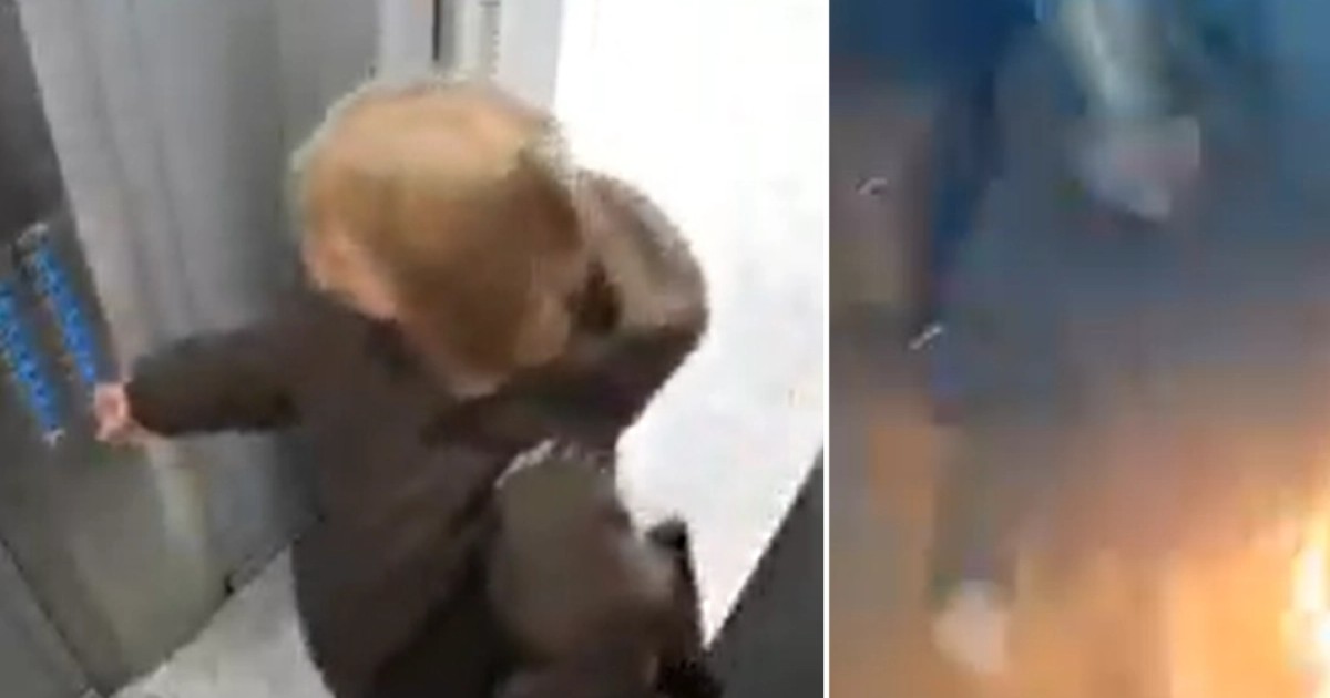 Mujer queda atrapada en ascensor tras explosión de celular en Rusia