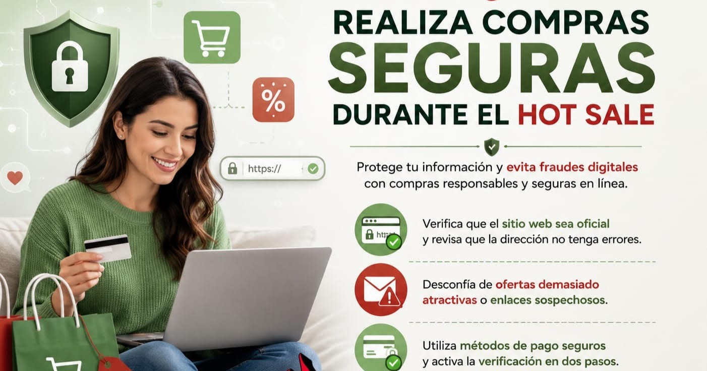 Exhortan a tomar precauciones durante el Hot Sale 2026 