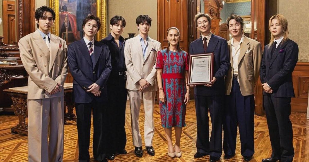 BTS publica video inédito del detrás de cámaras de su visita a Palacio nacional 