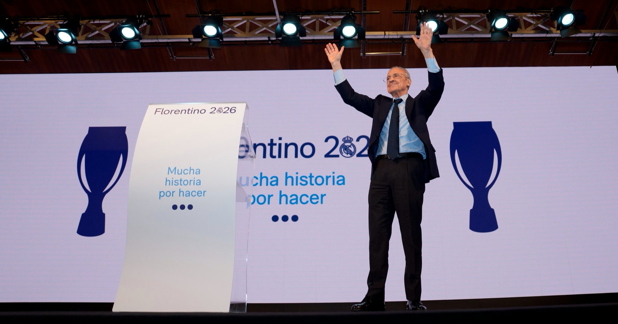 Florentino Pérez presenta su candidatura sin anunciar a Mourinho 