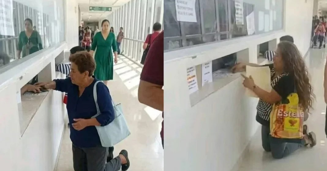 IMSS responde a un video de pacientes arrodillados en una clínica