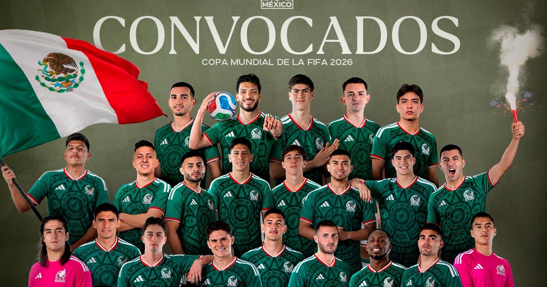 La Selección Mexicana anuncia la convocatoria oficial para la Copa del Mundo 2026 