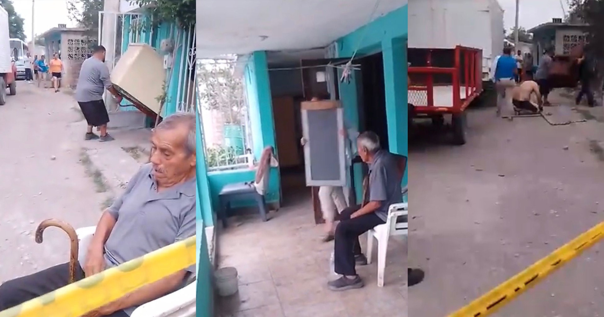 Adulto mayor regresa a su hogar tras ser desalojado en Nueva Rosita 