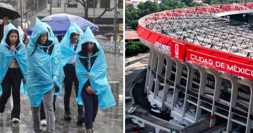 Protección Civil alerta por lluvias durante el partido inaugural