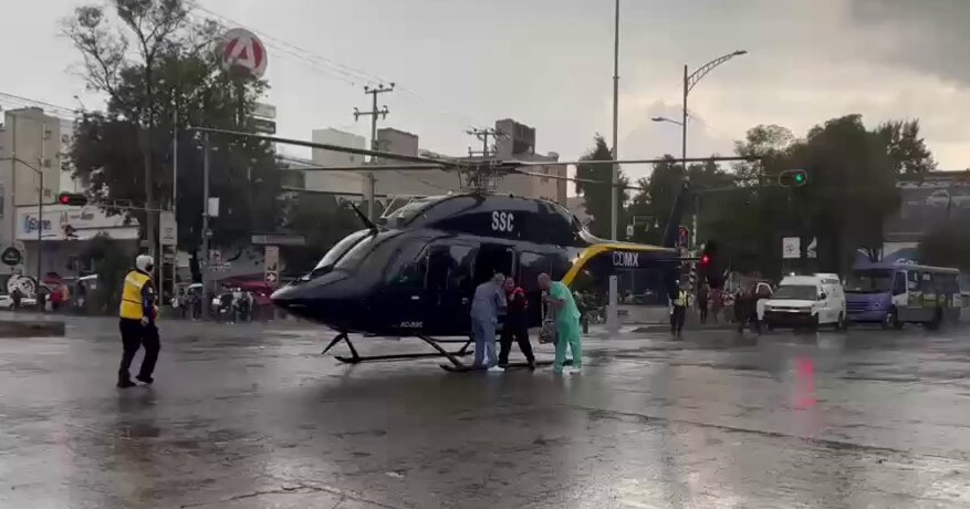 Traslada helicóptero de SSC órgano para trasplante de Guadalajara a CDMX