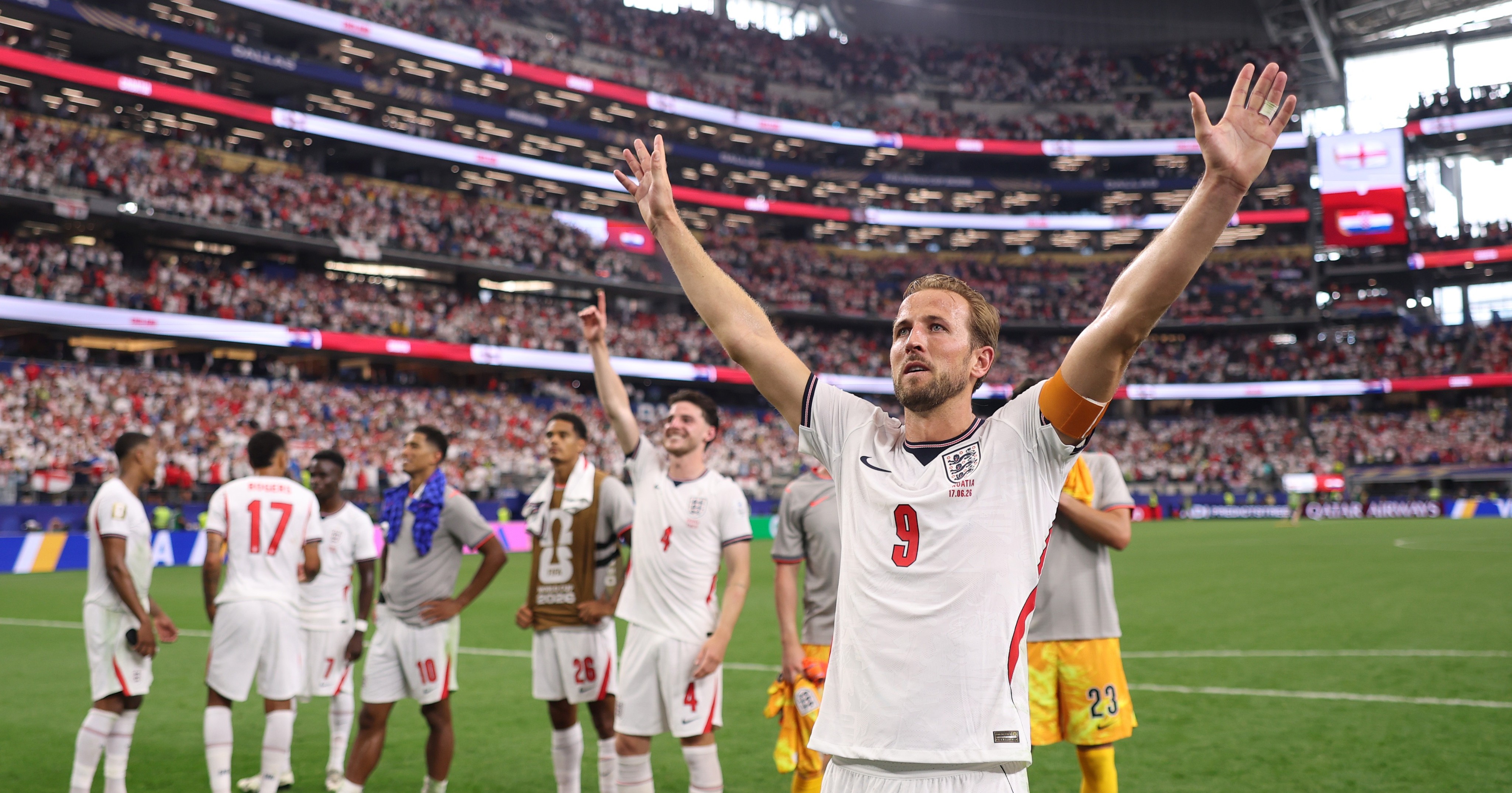 Inglaterra brilla en su presentación y se impone a Croacia en un partidazo