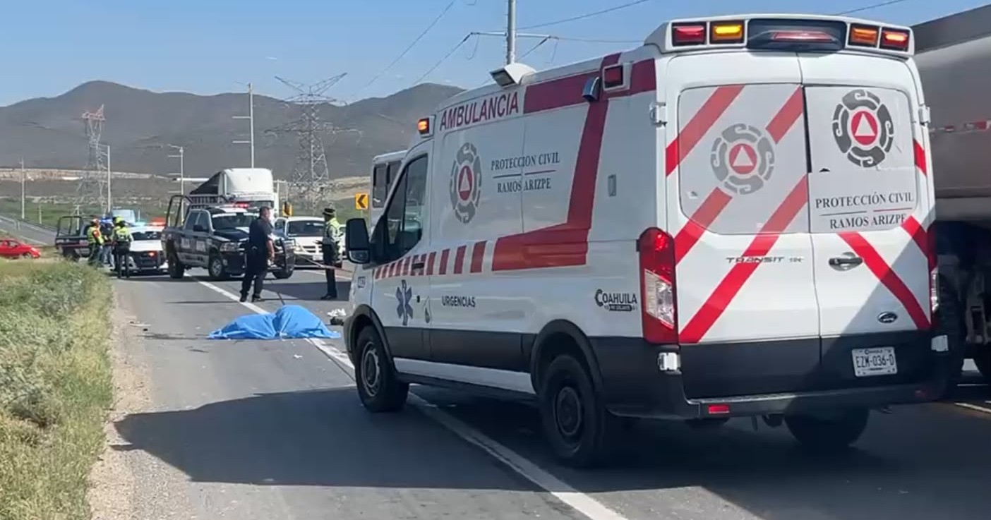 Le cierran el paso a motociclista y muere al instante