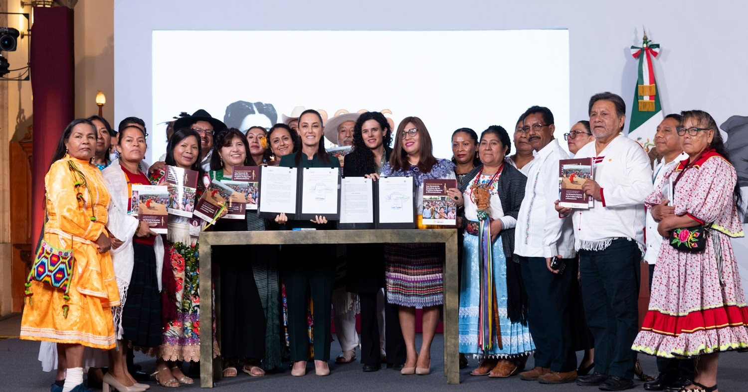 Presidenta Sheinbaum anuncia avance en Ley General de Derechos de los Pueblos Indígenas y Afromexicanos