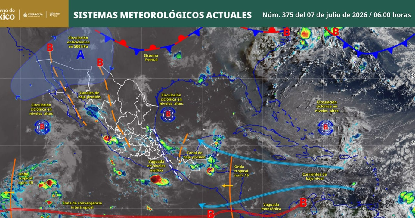 Prevén lluvias fuertes y rachas de viento de hasta 70 km/h en Coahuila