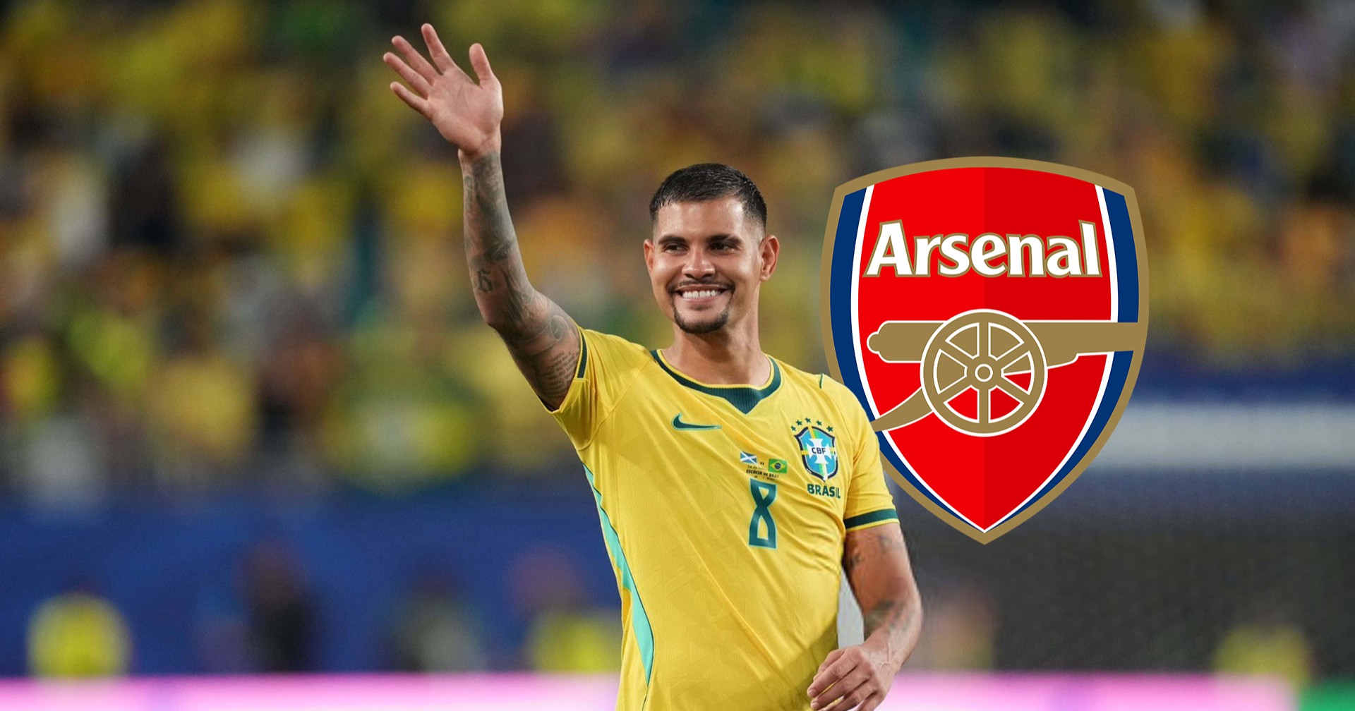 Arsenal presiona para cerrar el fichaje de Bruno Guimarães con oferta millonaria