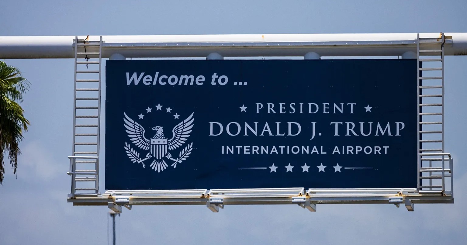 Aeropuerto Internacional de Palm Beach es renombrado en honor a Donald Trump