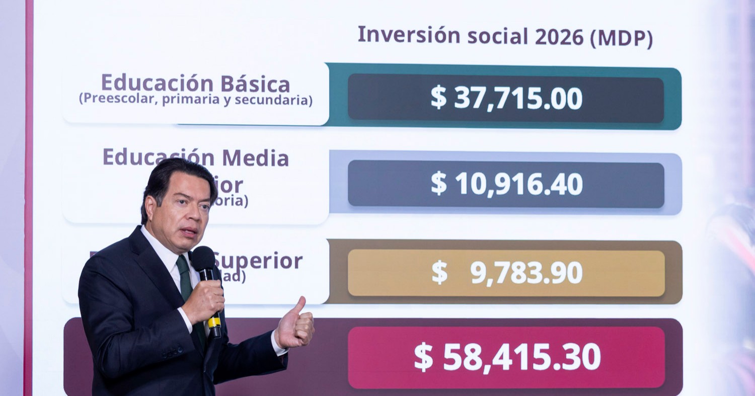 Gobierno de México anuncia inversión de 59 mil mdp de pesos para la infraestructura educativa