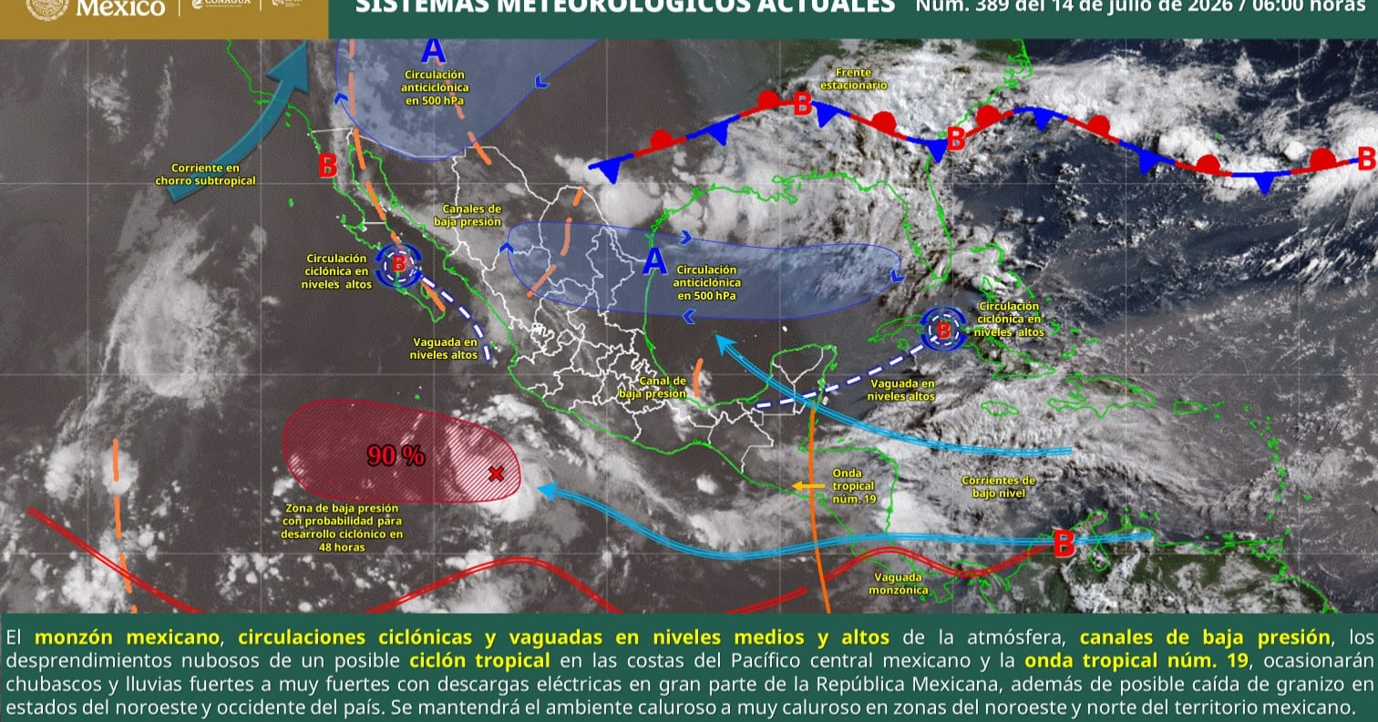 Coahuila mantiene vigilancia por fuertes lluvias y riesgo de inundaciones repentinas