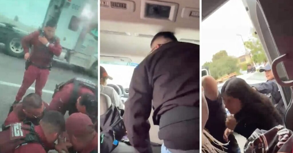 Chofer protagoniza intensa persecución policiaca con pasajeros a bordo