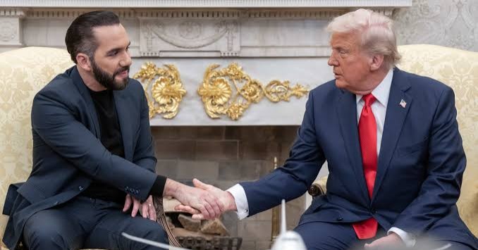 Donald Trump se reúne con Nayib Bukele en la Casa Blanca